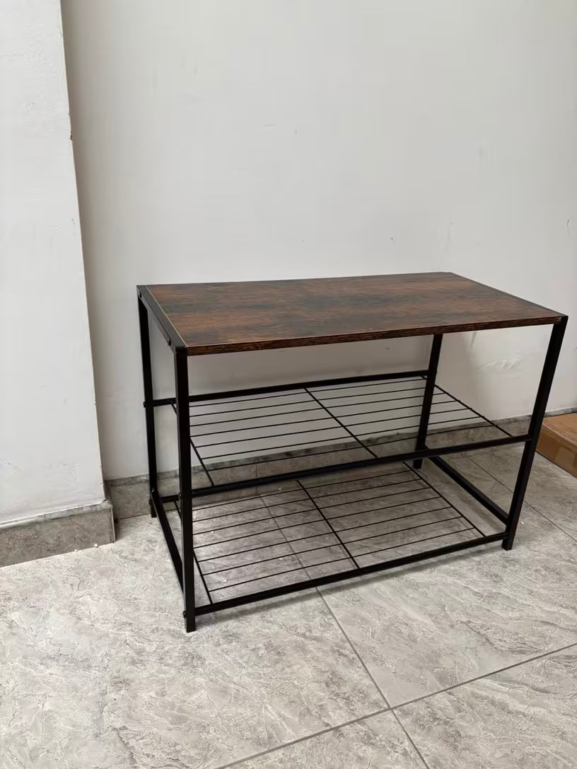 Modern Tiered Metal Display and Storage Rack