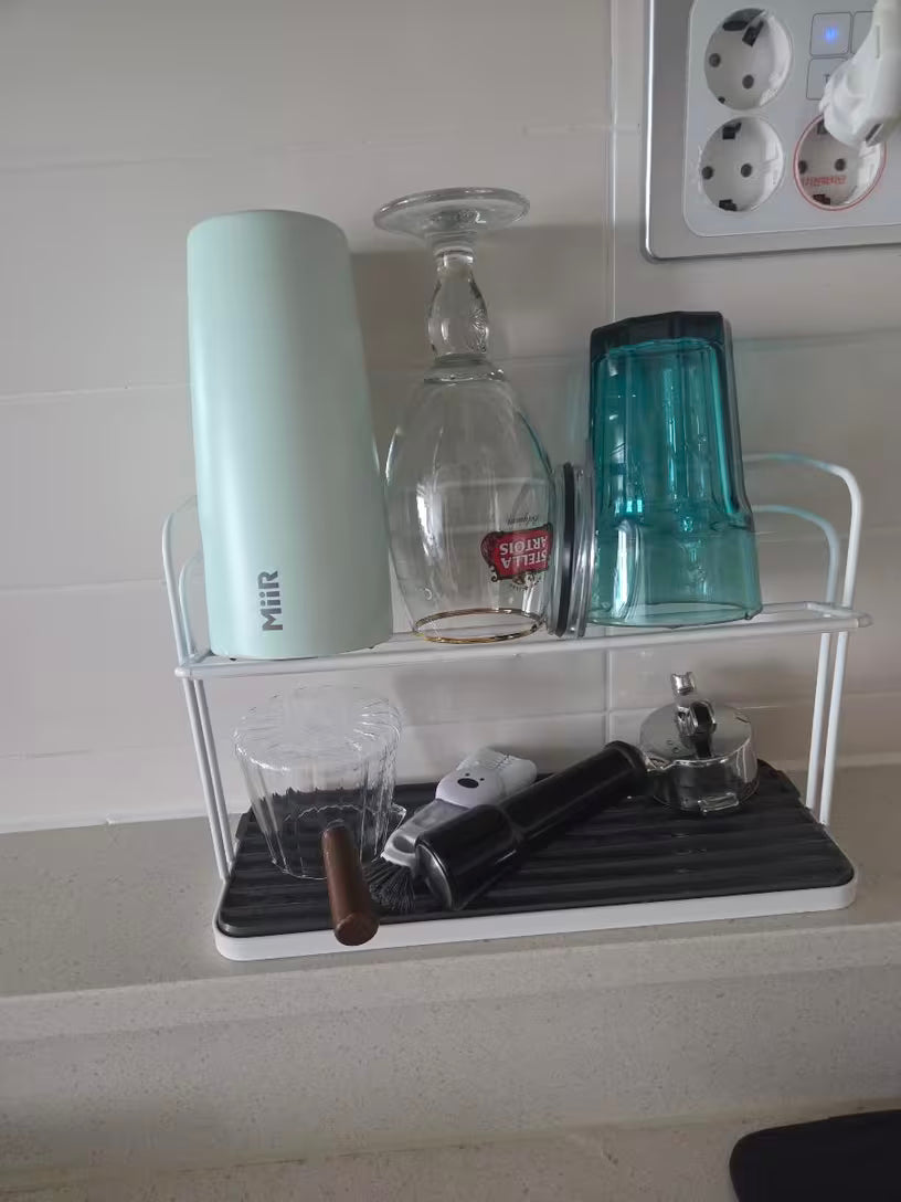 2-Tier Stainless Steel Cup Drying Rack