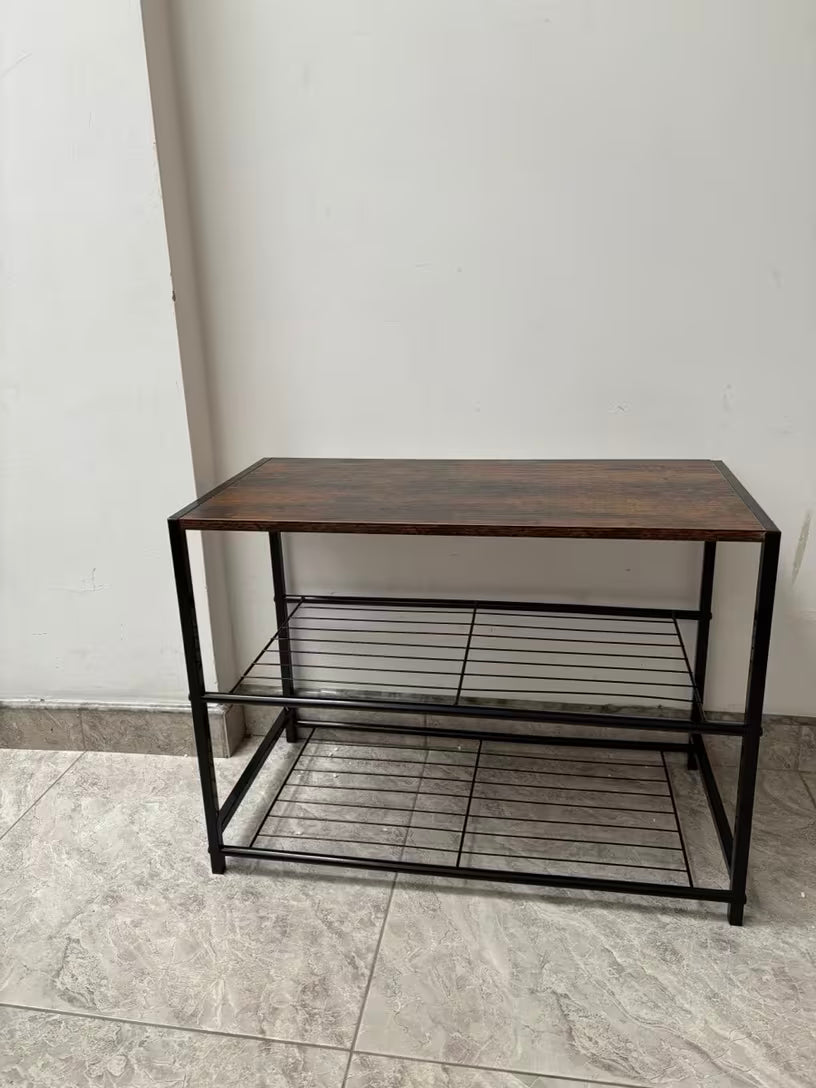 Modern Tiered Metal Display and Storage Rack