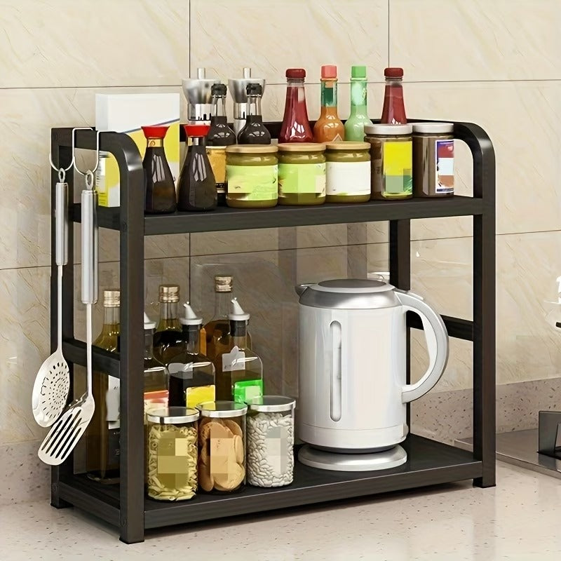 Multi-Tier Stainless Steel Kitchen Spice Rack