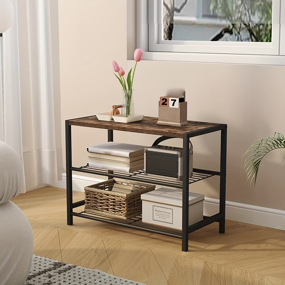 Modern Tiered Metal Display and Storage Rack