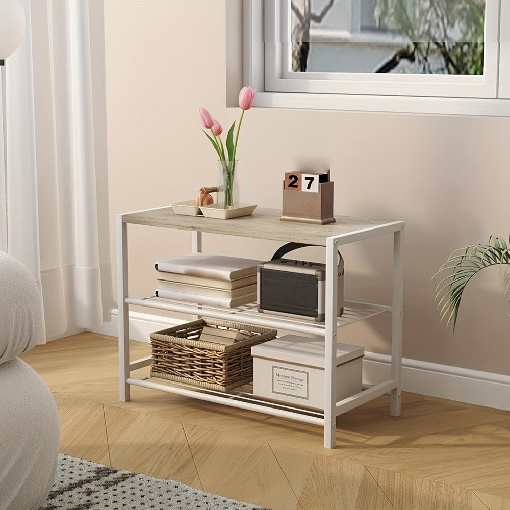 Modern Tiered Metal Display and Storage Rack