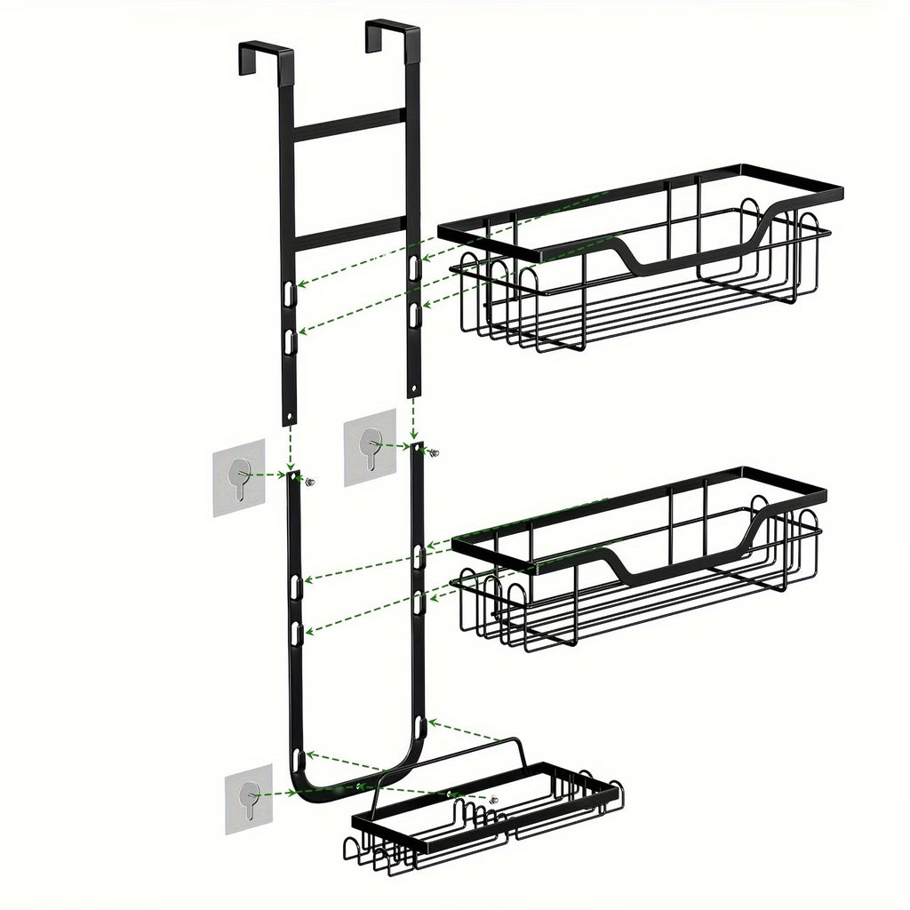 3-Tier Rustproof Over-the-Door Shower Caddy