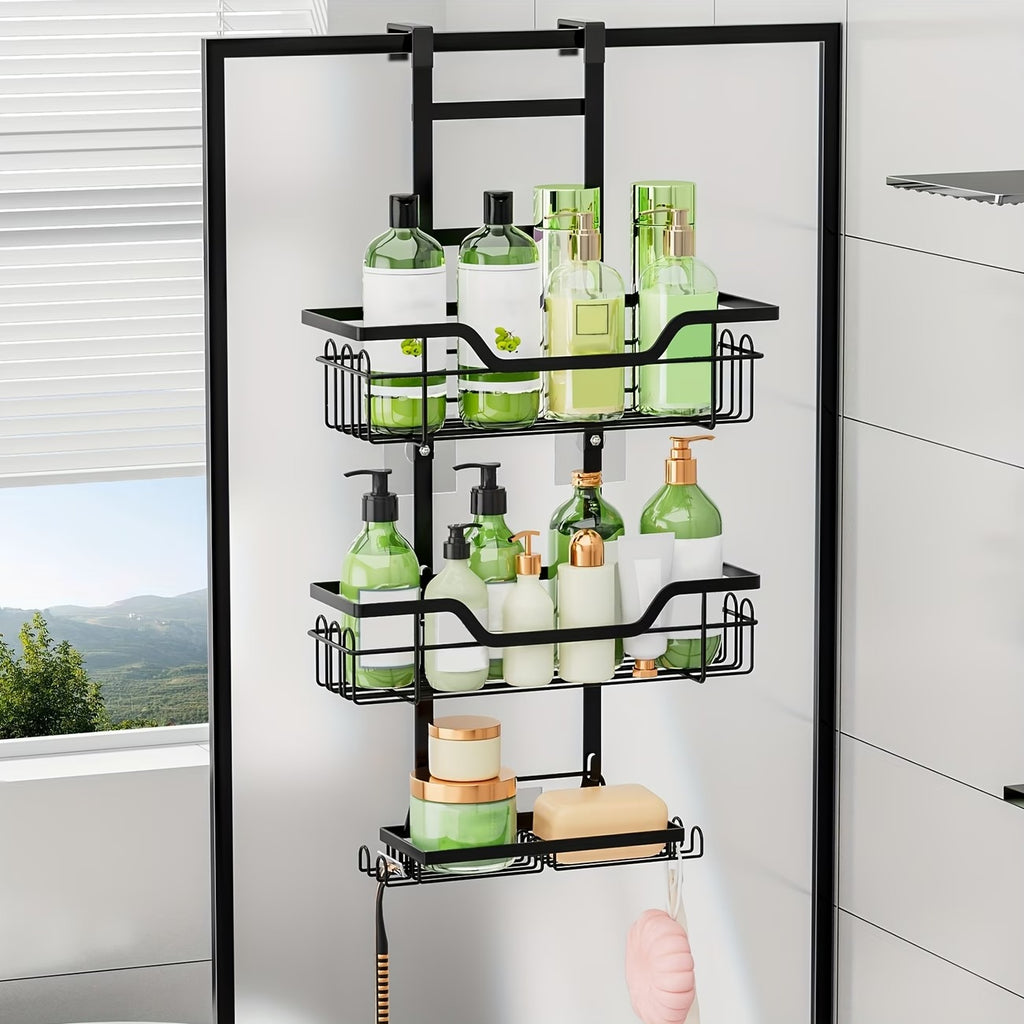 3-Tier Rustproof Over-the-Door Shower Caddy